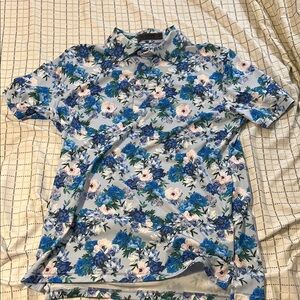 G/FORE Floral Blue Men's Shirt